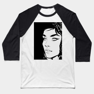 Comic Woman T-Shirt Baseball T-Shirt